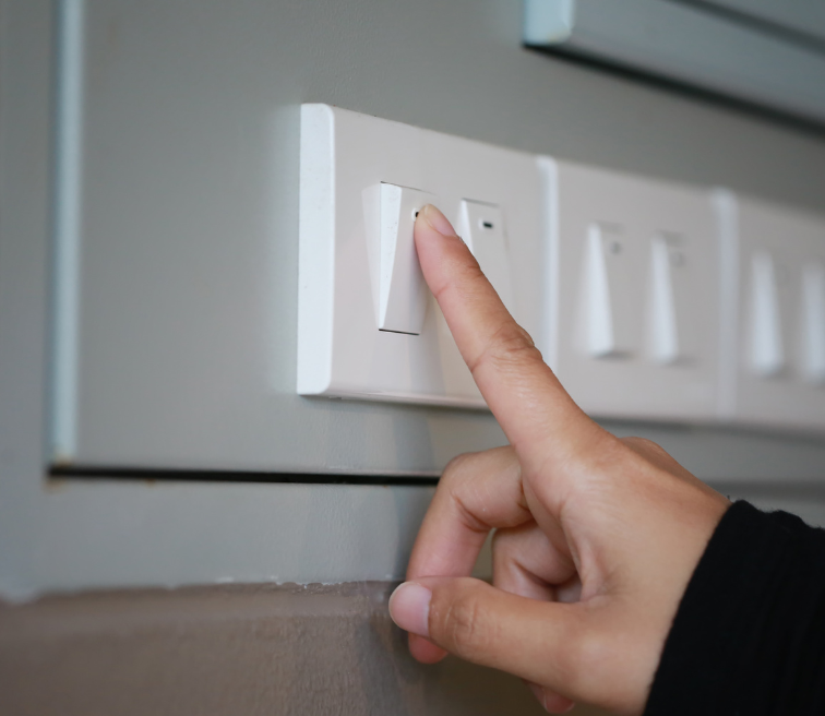 Standard switch and outlet installation